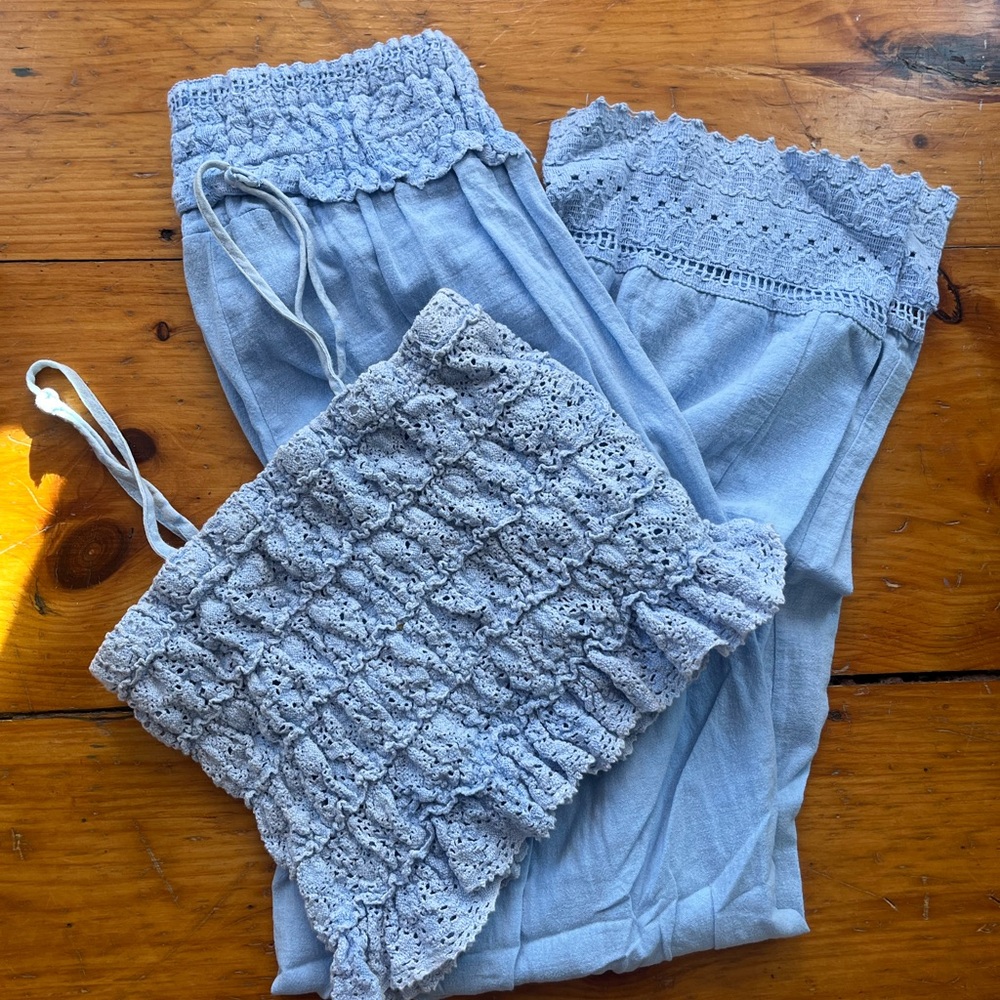 Baby blue matching set